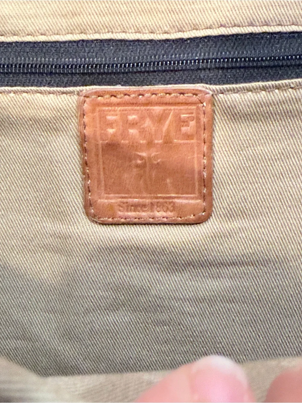 Frye Leather Briefcase in Light Tan *Project*
